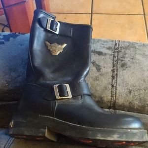 Steal toe boots(harley davidson)